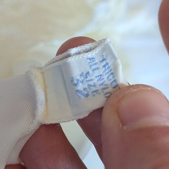 Vintage 1950s 60s Vanity Fair Elegant Cream Lace Slip Nightgown S Small 32 - Picture 12 of 12